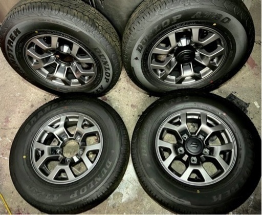 ジムニーシエラJB74 純正タイヤホイール4本セット 新車外し極上 ナット付き