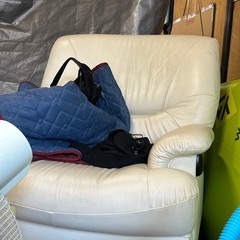 回転ソファー　オットマン付き　レザー