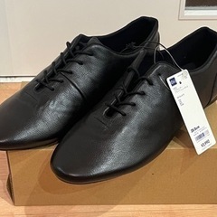 定価3990円【新品未使用】リアルレザーフラットシューズ GU ...