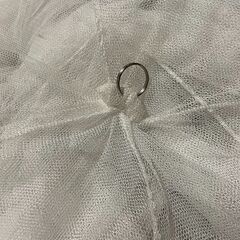 GWHOLE 天蓋カーテン 蚊帳 モスキートネット かや 円形 防虫 防蚊 ホワイト1.8ｍ以下ベッド適用 洗濯可能の画像
