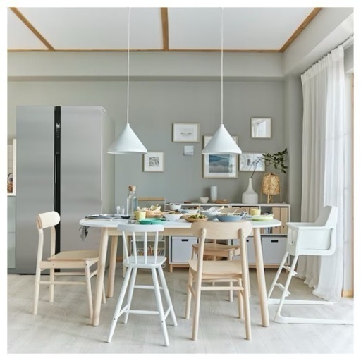 定価6万 IKEA VEDBO ヴェードボー ダイニングテーブル， ホワイト 