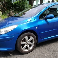 プジョー３０７MT車　エーゲ・ブルー　車検来年６月まで【最終値下げ】の画像