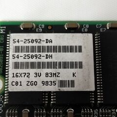 SDRAM メモリ 54-25092-DA H 16X72 3v 83MZ k c01 ZGO 9835 PCパーツ CPU パソコン マザーボード グラボの画像