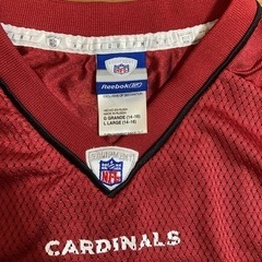 未使用　NFL cardinals fitzgerald シャツ　Lサイズの画像
