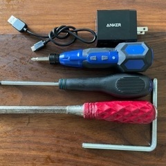 電動ドライバーセット　アンカー充電とUSB充電ケーブルセット