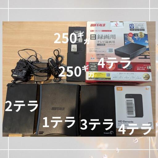 外付けハードディスク＋SSDセット