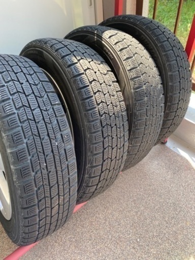 【手渡し限定・ホイールは美品】ニッサン純正14インチスタットレスタイヤ