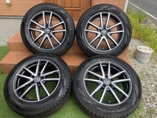 ⭐️⭐️ トヨタ ハリアー RAV4等 バリ溝 225/60R18 スタッドレス 18×7.5J +38 5H PCD114.3 PIRELLI 2019年製  ピレリ⭐️⭐️