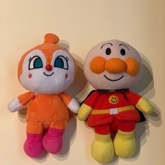 アンパンマン、ドキンちゃん　ぬいぐるみの画像