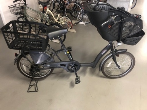 子供乗せ(フロント)付き自転車 6速　ツヤケシブラック