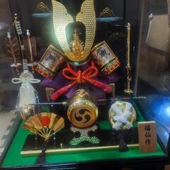 五月人形　福仙美峰　13号中鍬兜ケース