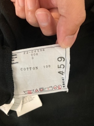 sacai サカイ　Tシャツ　サイズ3  美品