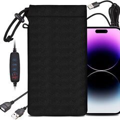 ☆COOWOO 携帯電話加熱バッグケース◆スマートフォンウォーマ...