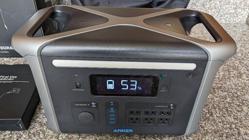 【５年延長保証付き】災害、キャンプ、台風対策にポータブル電源Anker 757 Portable Power Station 売ります