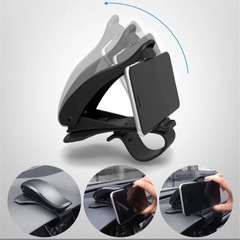 車載ホルダー　360度　脱着式スマホスタンド　動画撮影　ダッシュボード机テーブルの画像