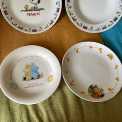 ◆最終値下げ！非売品スヌーピー2枚、ムーミン、プーさんお皿セット◆の画像