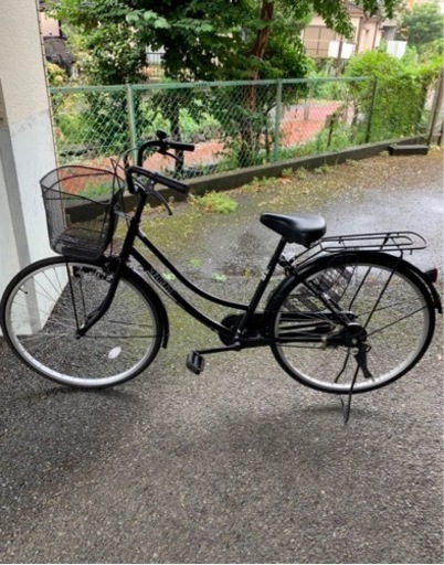 お話中　26インチ　ブラック　自転車