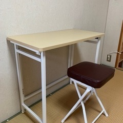 【美品】折りたたみデスク・チェア
