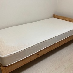 無印良品　シングルベッド（マットレス付き）★ベッドフレームだけで...