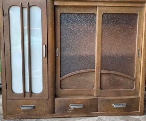 古家具 キャビネット 昭和時代のヴィンテージ