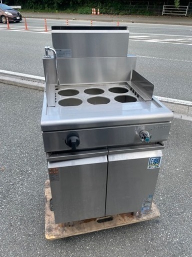 ☆ 中古品 タニコーゆで麺機 TGUS-60 都市ガス 2019年 600ｘ600ｘ830（1150）ｍｍ ラーメン 6テポ 動作問題なし☆
