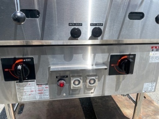 ■中古品 マルゼン 都市ガス餃子焼き器 2連 MGZS-087WBT 2018年 グリラー厨房 動作問題なし■