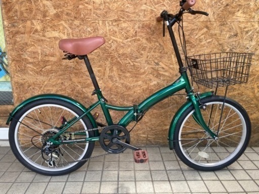 AIJYU THREESTONE 20inc 折畳み自転車 前カゴ付き