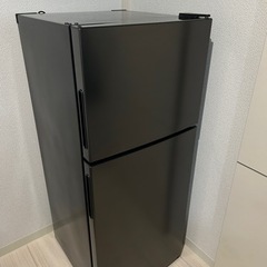 ★中古美品 札幌市北区 引き取り限定 冷蔵庫 118L  2ドア マクスゼン コンパクト 小型 ガンメタリック MAXZEN JR118ML01GM★