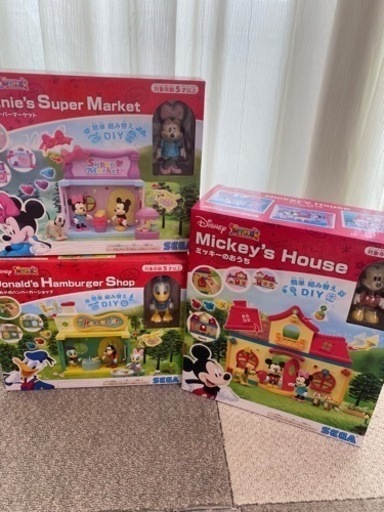DISNEY DIYTOWN ミッキー　ミニー　ドナルド　おままごとセット