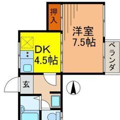 💙💙敷礼０😍《1DK》甲府市🐻金手駅から徒歩8分！一人暮らしの方...