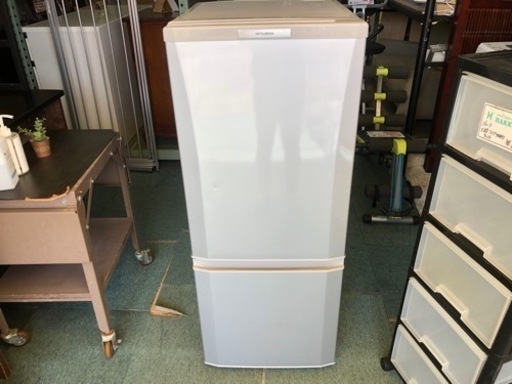 【リサイクルサービス八光】2013年製　三菱電機　MR-P15W-S [冷蔵庫 (146L・右開） 2ドア ピュアシルバー]