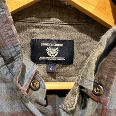 緑　チェックシャツ　COMME CA COMMUNEの画像