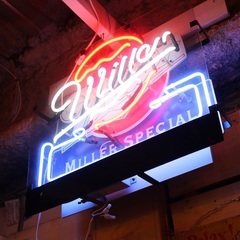 《売約済》Miller "MILLER SPECIAL" Neon Light ネオン看板　ビール　照明 レトロ　ビンテージ　ネオン　看板　検　バドワイザー　アメリカ　アメリカン　雑貨　バー　店舗　居酒屋　クラブの画像