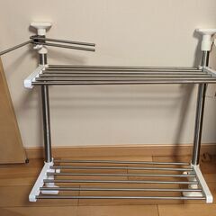 突っ張り棒　キッチン水切りラック（高さ、幅とも可変）