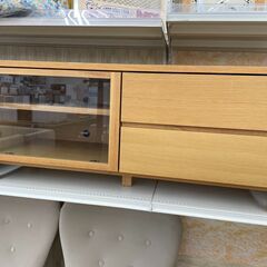 無印良品☆テレビボード 無印良品 MUJI テレビボード オーク材 AVラック 薄型 AVボード