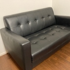 【決まりました】合皮ソファー　2人がけの画像