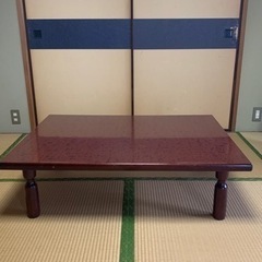 取りに来てくれる方に　和テーブル　脚はネジ式で着脱可