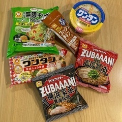 インスタントラーメン、ワンタンスープなど6品