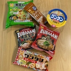 インスタントラーメン、ワンタンスープなど6品の画像