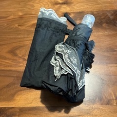折り畳み傘　日傘　黒