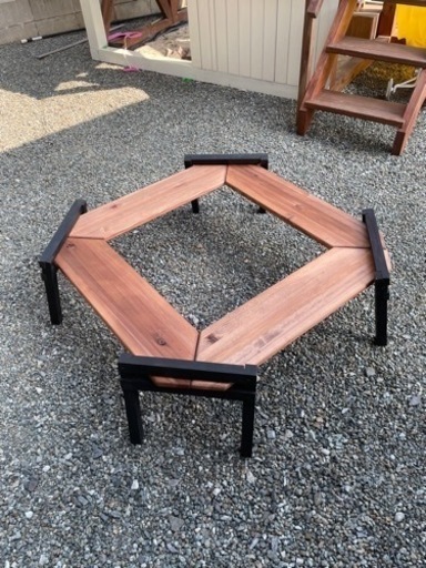 焚き火テーブル(自作です)