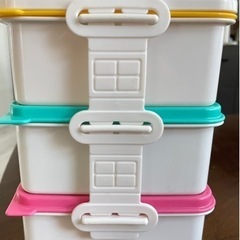 【中古】タッパーウェア　ランチボックスの画像