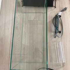 スリム 450サイズ アクアリウム 水槽 一式の画像