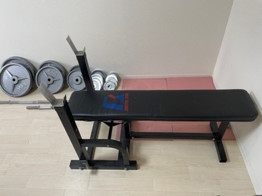 ベンチプレス　ベンチ台　バーベル　ダンベル　セット