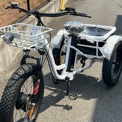 電動アシスト付き３輪自転車　予備大型バッテリー付きの画像