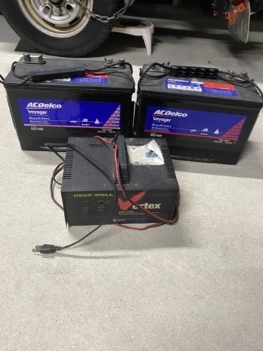 モーターガイド　24v 82ポンド　マウント　シャフトカット　バッテリー　充電器セット