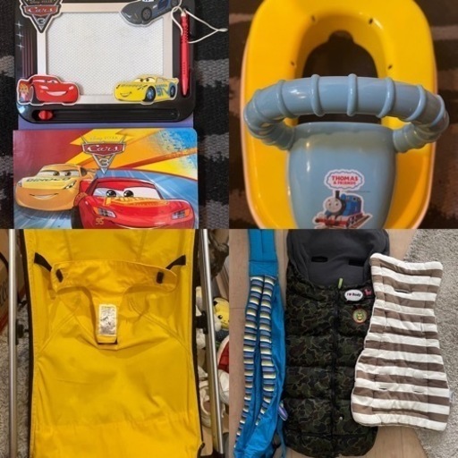 キッズ用品まとめ！バウンサー、ヘッドホン、補助便座、ヘルメット、ベビカー用フットマフ、他