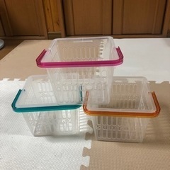 手提げカゴ　3個の画像