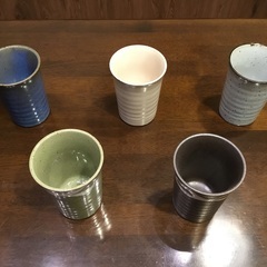 値下げ【美品】未使用　AITO 5彩コップセットの画像