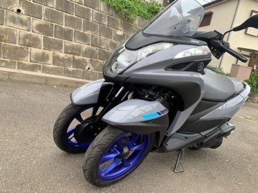 YAMAHA トリシティ　155 ABS 3800キロ　ETC 側車付登録　ノーマル　実働　トライク　普通免許　横浜　グリップヒーター